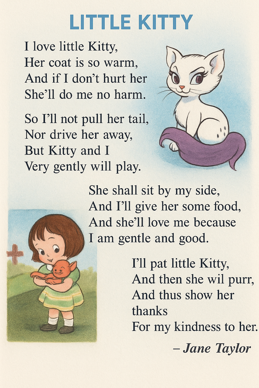 LITTLE KITTY LESSON:17 CLASS :4