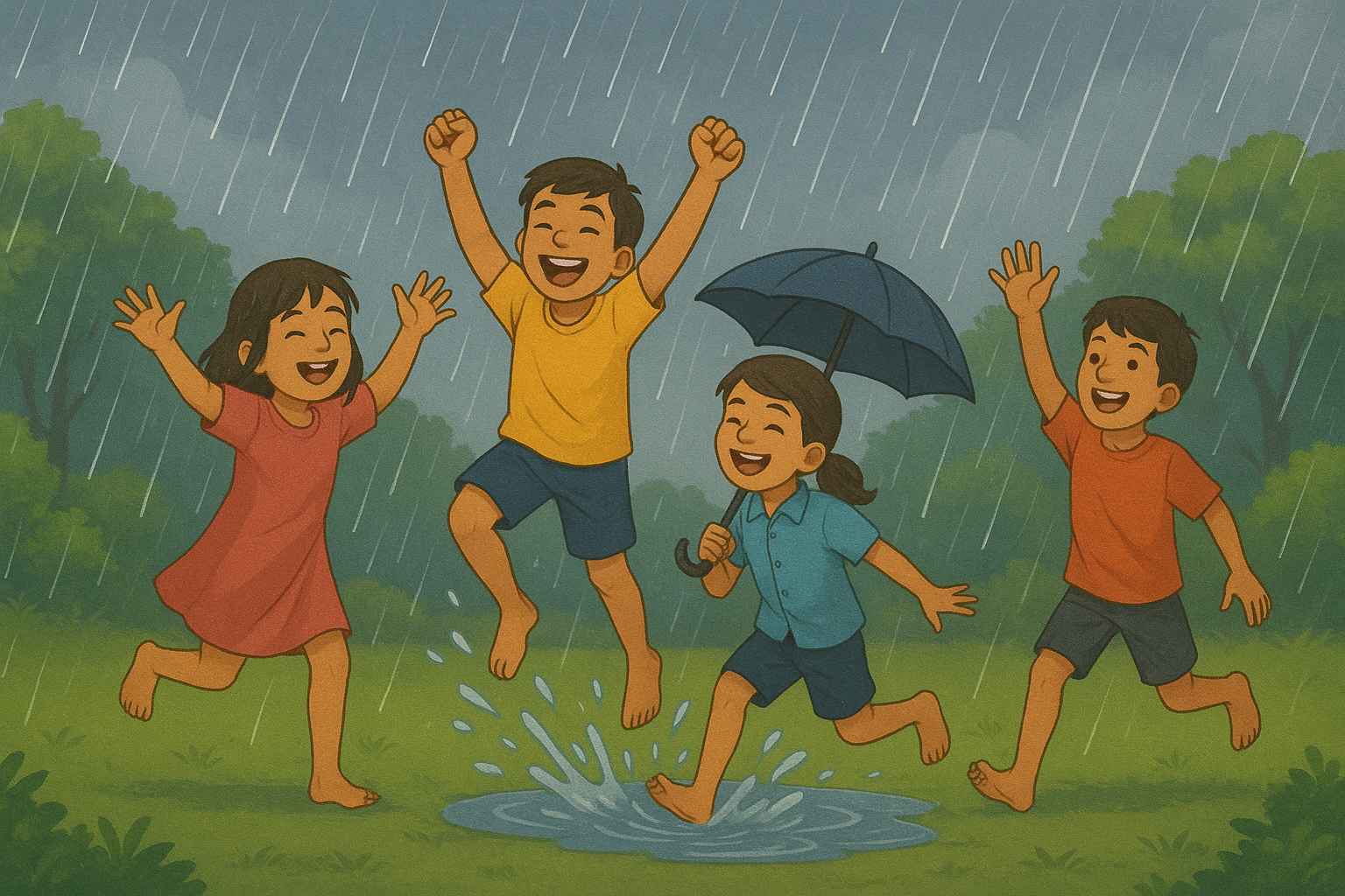 षष्ठः पाठः – वर्षाकालः