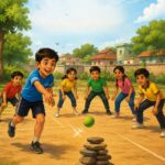 The Lagori Champions Class 4 English Lesson – Children Playing Traditional Lagori Game | NCERT Santoor